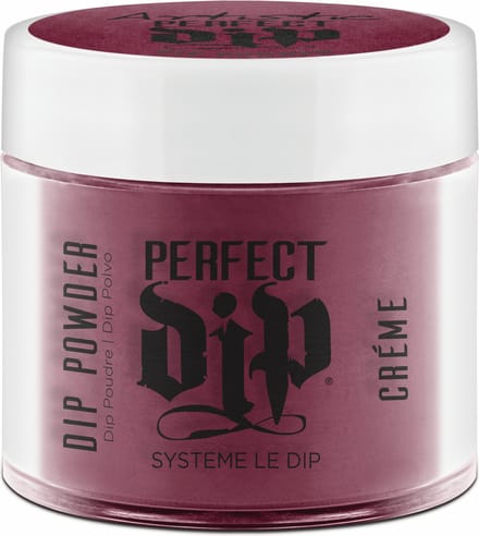 Artistic Nail Design Perfect Dip Poeder ' Yield For No One ' ( Diep Rood Crème )