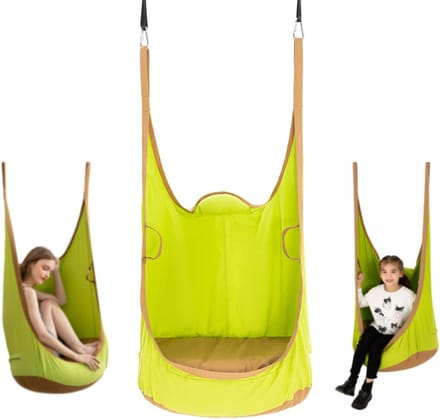 Kinder hangmat – Opblaaskussen, sensorisch, 2 banden, groen