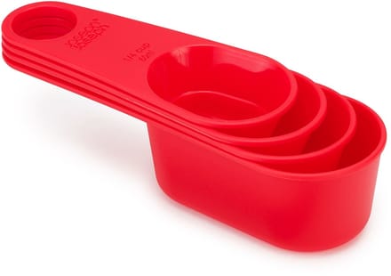 Joseph Joseph Duo - Maatcupjes Set van 4 Stuks - Polypropyleen - Rood -