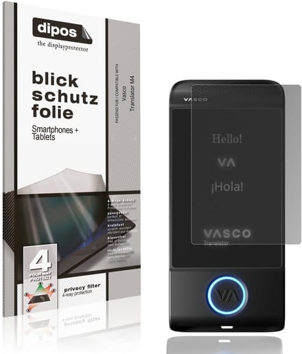 dipos – Matte Privacy Screenprotector geschikt voor Vasco Translator M4 | Anti-Spy Beschermfolie