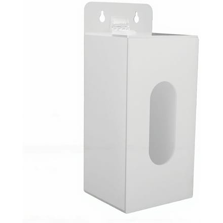 Wandmontage Handschoenhouder Transparante Acryl Opbergdoos voor Wegwerp Caps Maskers Schoenenhoezen 1 Compartiment white