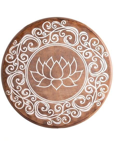 Wanddecoratie Lotus energieplaat