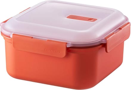 Magnetron servies - Voedselcontainer - Eten opwarmen - Met stoomventiel - 2400 ml - Oranje