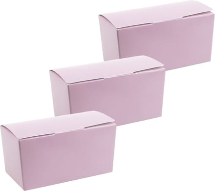 Santex cadeaudoosje/bonbondoosje - 11 x 5 cm - Bruiloft bedankje - 100x stuks - lila paars - 125 gram