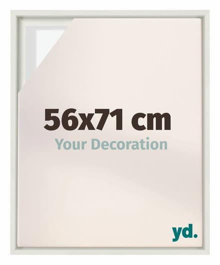 yd, Baklijst 56x71 cm Wit Mat - Lijst voor Canvasdoek - MDF Lyon