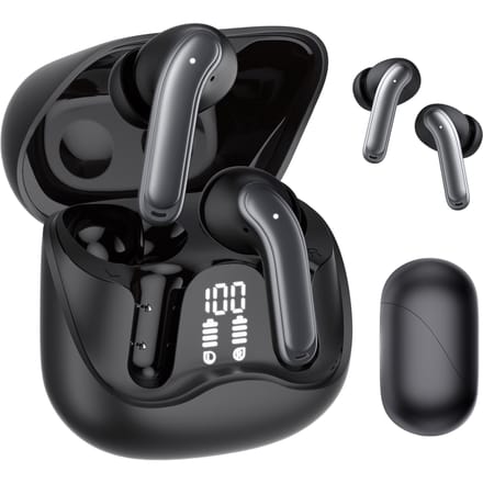 Audiocore - Hoofdtelefoon - draadloze - hybride ANC, ENC - 6 microfoons - oplaadetui - Tuya, AC591 PRO