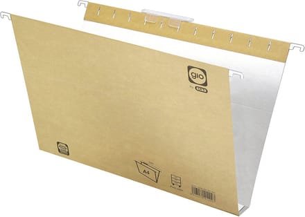 Hangmappen A4 met Volzichttabblad - 25 Stuks Kraftpapier Bicolor