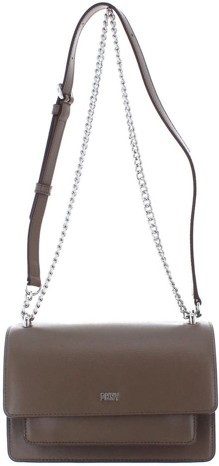 DKNY Leren Schoudertas Bryant Sutton Crossbody Bag Truffle Bruine