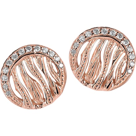 Orphelia Dames 925 Sterling Zilveren Stud Oorbellen - Roze ZO-6031/1