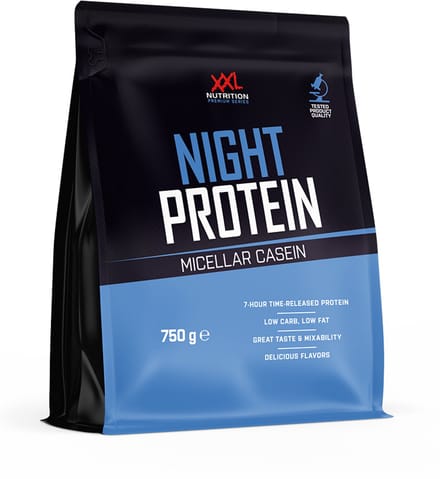 XXL Nutrition - Night Protein - Vanille - Caseïne Eiwitpoeder - 750 g