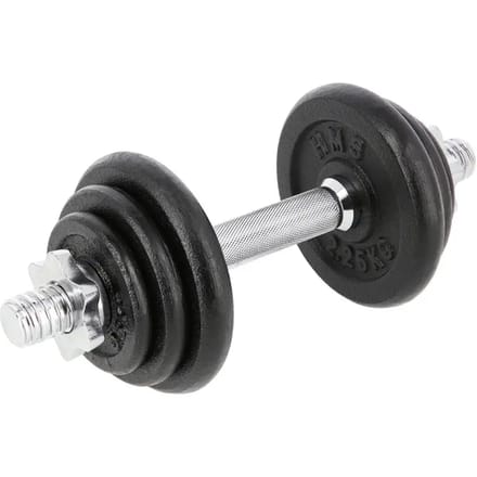 HMS SG03 - Gietijzeren Dumbbell - 7 kg - Verstelbare Gewichten