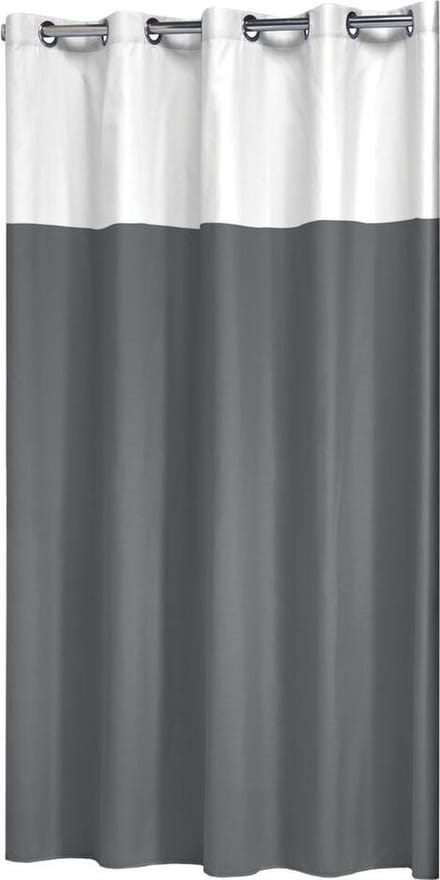 Sealskin Double Douchegordijn 180x200 cm - Polyester / Katoen - Grijs