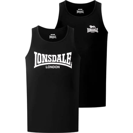 Lonsdale Tughall singlet regular fit dubbelpak 117832