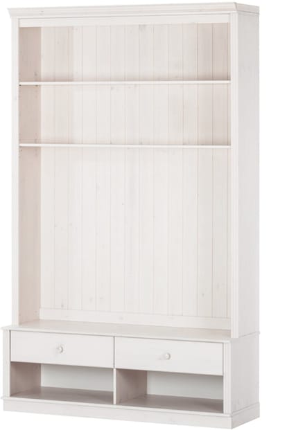 Anita-Boekenkast Lowboard - 2-laden - Wit