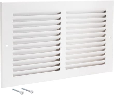 Ventilatie rooster retourlucht 12x6 inch wit staal