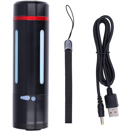 Slimme Vacuümfles USB Opladen Bluetooth Speaker Muziek Licht Geïsoleerde Waterfles met Temp black