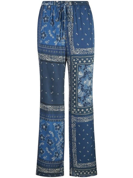 Wide Fit-broek Van Peter Hahn blauw