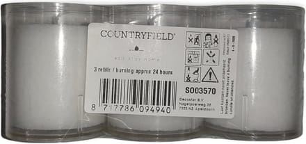 Countryfield set van 3 kaarsjes