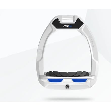 Veiligheidsstalen voor het paardrijden Schuin Grip Wit/Grijs/Blauw Flex-On Safe-On