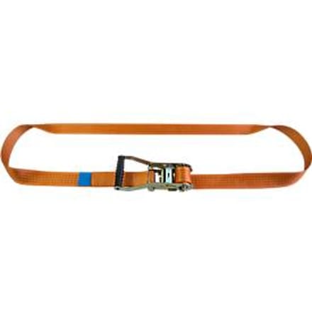 Spanband met ratel, 25 mm bandbreedte, eendelig, 4 m