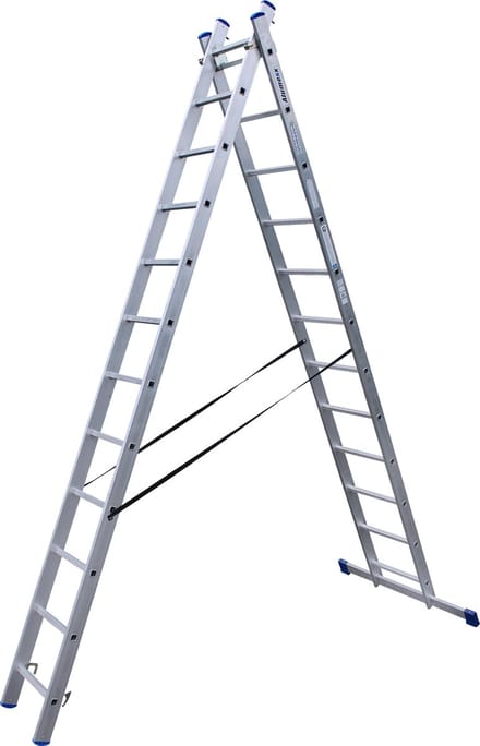 Alumexx reformladder - 2x12 Treden - Lengte 529 cm - Aluminium