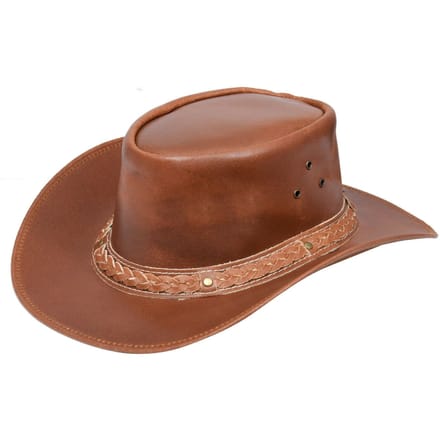 Cowboy Outback echte lederen Aussie Bush-hoed