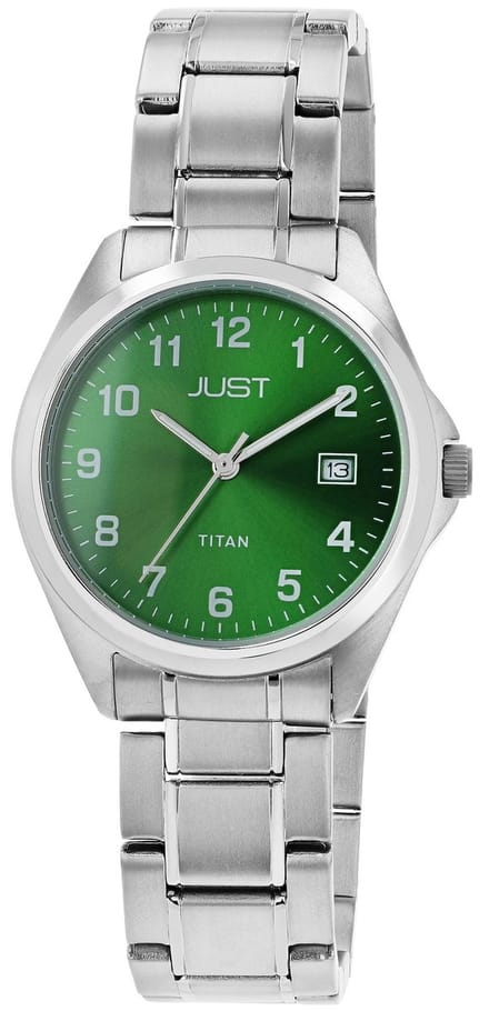 JUST Herenhorloge titanium Kaius, datumweergave