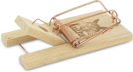 Muizenklem hout 2 stuks