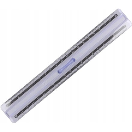 Memobe Dubbelzijdige Liniaal 20 cm - Transparant, Breukvast