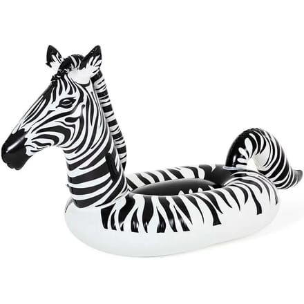 Bestway Opblaasbare Zebra 254x142 cm met handgrepen en led-verlichting op batterijen