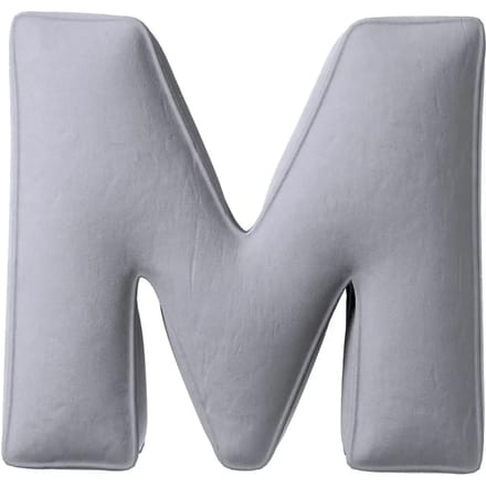 Kussen letter m Yellow Tipi Posh Velvet