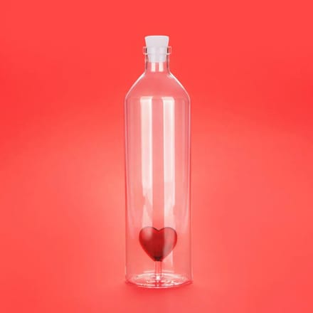 Balvi Waterfles Love Hart Rood 1.2L