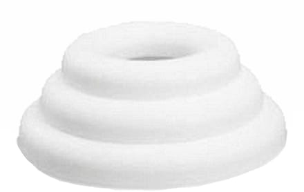 Rayher Hobby Piepschuim vorm / figuren - Platte ringen - set van 3x stuks - wit - Dia 22 / 30 / 35 cm - knutselen
