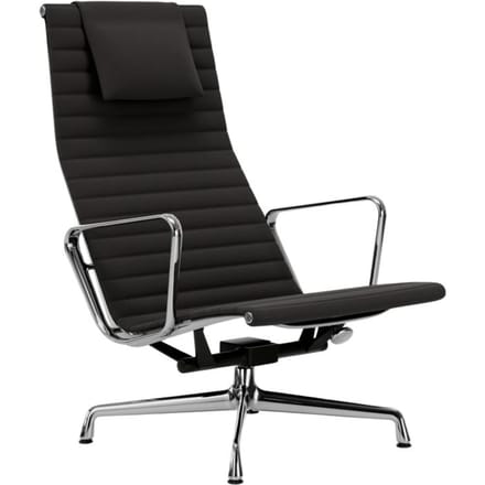 Vitra - Aluminium Chair - EA 124 - verchroomd - Hopsak - donkergrijs - 4 - 6 Wochen