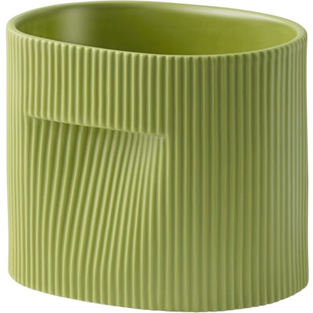 Muuto Ridge plantenbak - moss green - Hoogte 15 cm