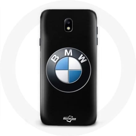 Hoesje voor Samsung Galaxy J5 2017 BMW Logo zwarte achtergrond