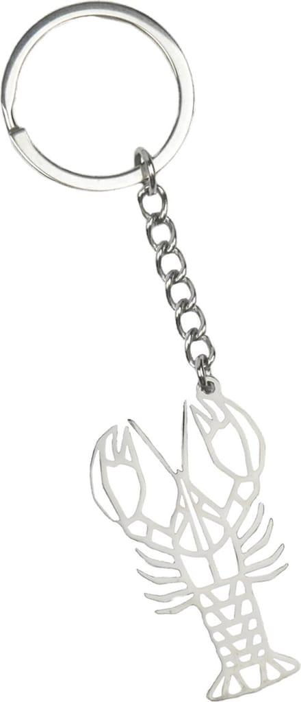 Sleutelhanger Geometrisch Metalen Sleutelhanger Patroon Sleutelhanger - Kreeft