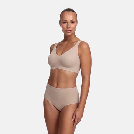 cfab - Stringtanga met hoge taille | Pak van 3 - Beige - S