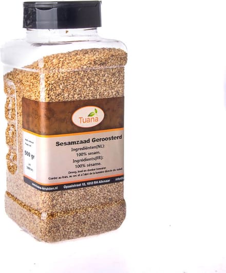 Tuana Kruiden - Sesamzaad Geroosterd - Strooibus 500 Gram - GP-S-0005