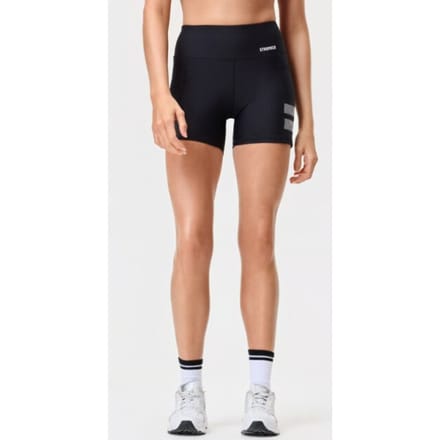 STRONGER - Signature Pocket Contouring Shorts - Korte trainingslegging dames - Zwart
