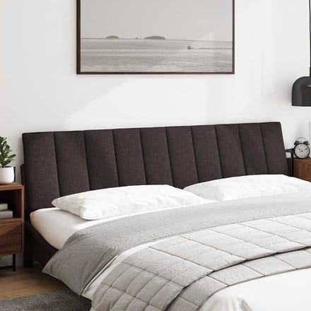 vidaXL - Hoofdbordkussen - "Hanko" - 200 - cm - stof - donkerbruin