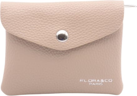 Flora & Co - Dames Portemonnee - Portefeuille - Beurs - Wallet - met rits - beige