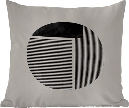 Sierkussen Buiten - Minimalisme - Cirkel - Design - 60x60 cm - Weerbestendig