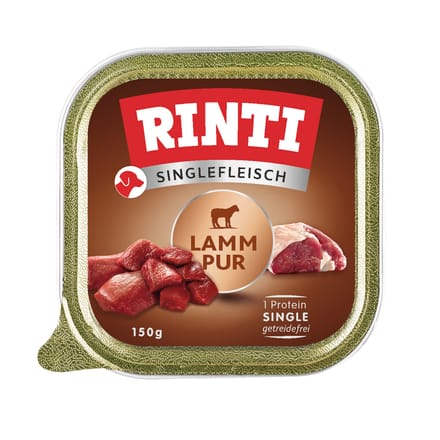 10x150g Singlefleisch Lam Puur RINTI Hondenvoer nat