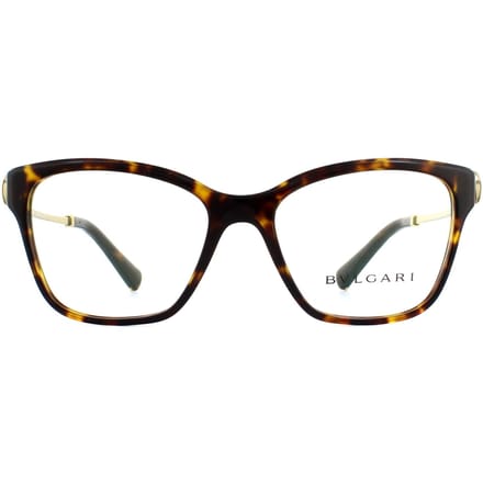 Bvlgari Square Dark Havana damesglazen frames