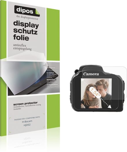 dipos – 4x Matte Beschermfolie geschikt voor H-Bocam HJD02 | Krasbestendige & antireflecterende Screenprotector Ultra-Thin