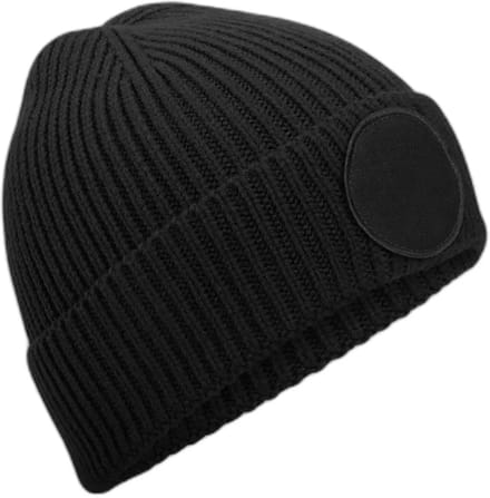 Circular Fashion Patch Beanie – Black One Size