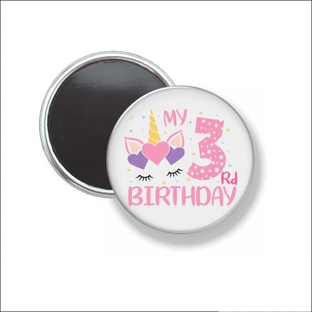 Button Met Magneet 58 MM - My 3rd Birthday - NIET VOOR KLEDING