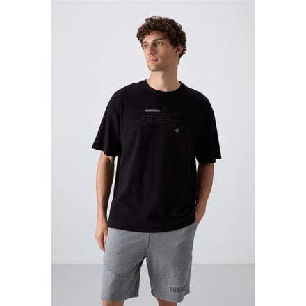 Oversized Geprinte Crew Neck T-shirt