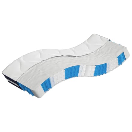 vidaXL - Pocketveringmatras - middelhard-hard - 80x200 - cm
